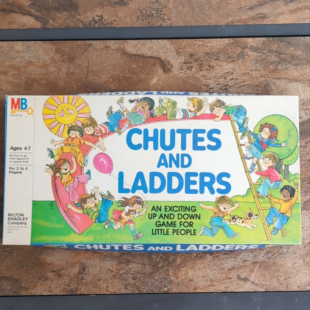 Vintage 1978 Milton Bradley Chutes and Ladders #4555